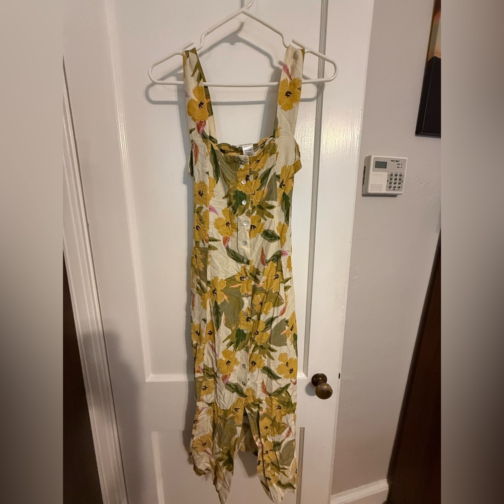 L*Space Yellow and Green Floral Dress